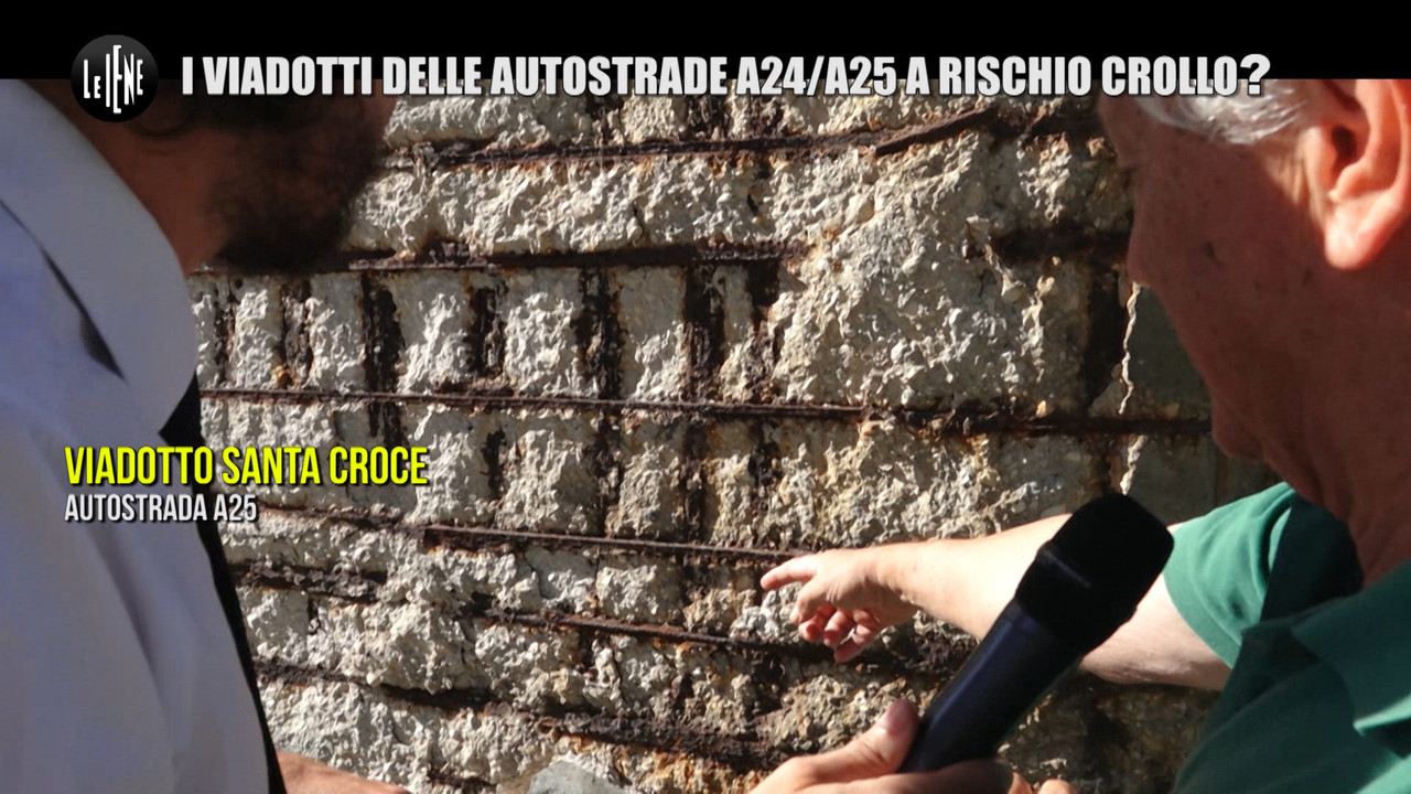 pericolo ponti a24 a25 autostrada
