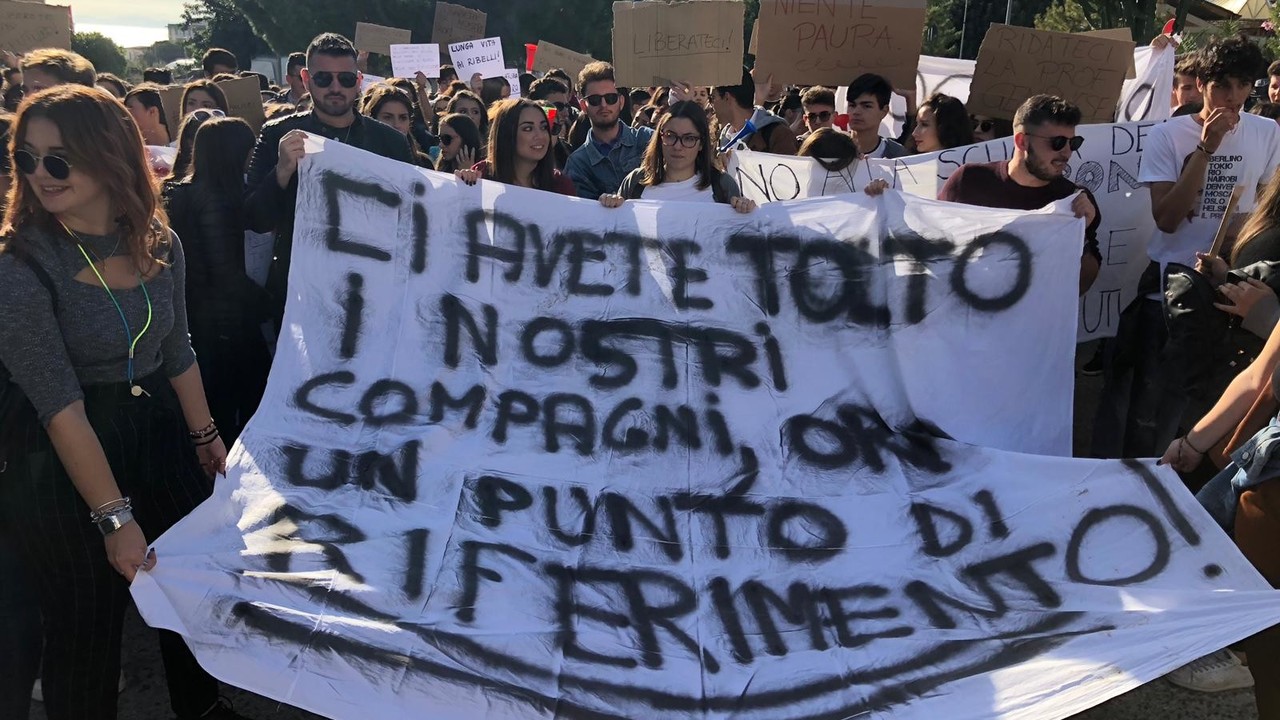 galilei liceo protesta sciopero foto