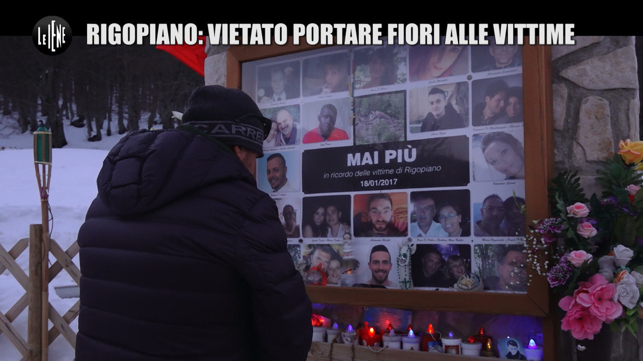 Rigopiano papa multato fiori figlio morto petizione