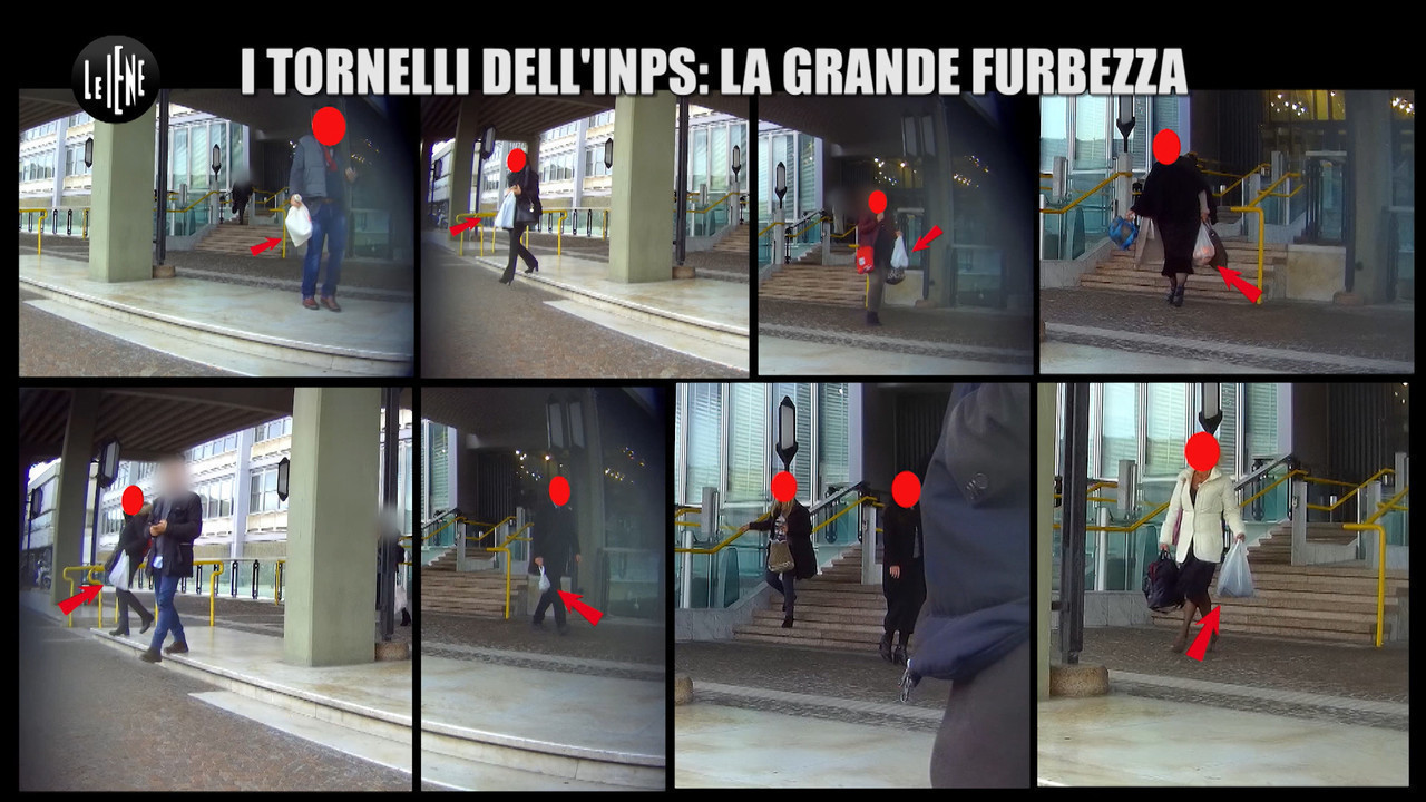 Furbetti inps pensione uffici spesa supermercato tornelli Furbetti inps pensione uffici spesa supermercato tornelli