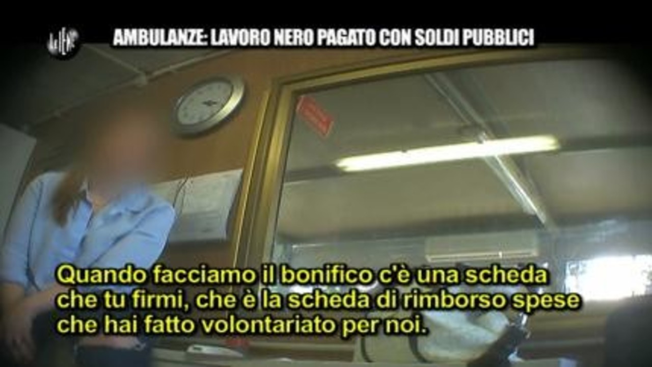 PECORARO: Ambulanze: Lavoro nero pagato con soldi pubblici