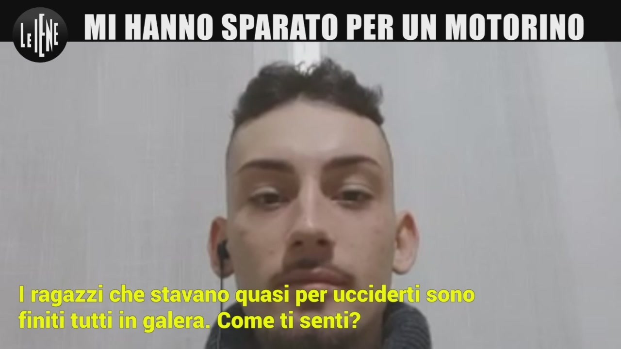 "Mi hanno sparato per un motorino"