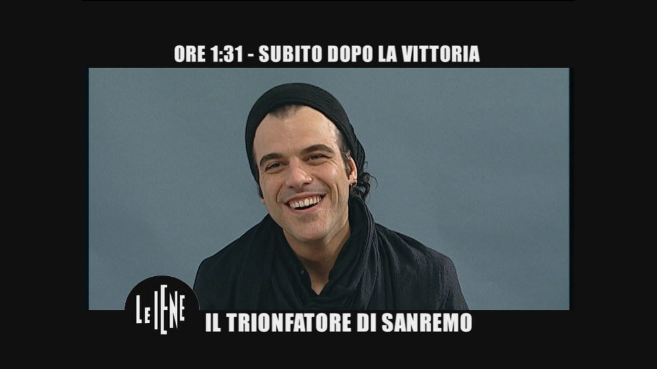 Intervista Francesco renga vincitore