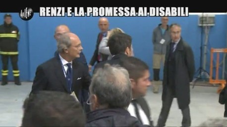Renzi e la promessa ai disabili