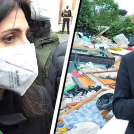 fumi tossici campo rom scuola calcio caso politico Campidoglio