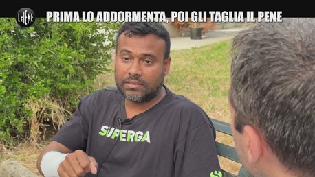 Prima lo addormenta, poi gli taglia il pene
