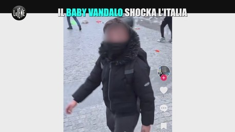Il baby vandalo shocka l'Italia