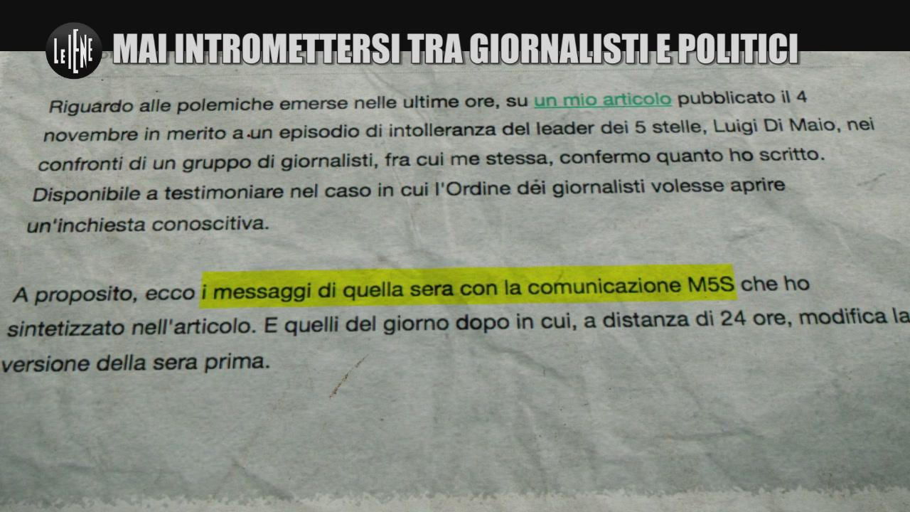 PASCA: Mai intromettersi tra giornalisti e politici